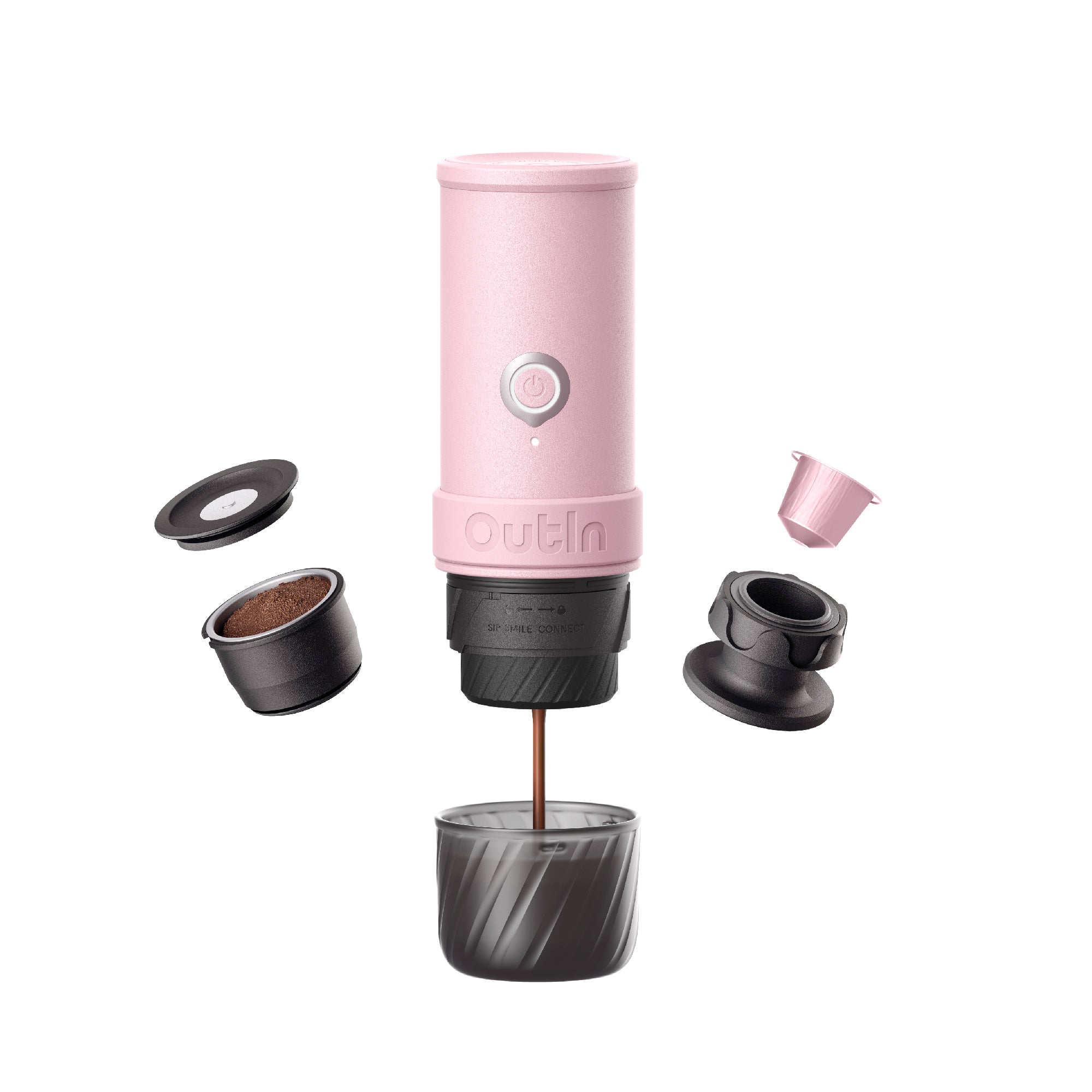 Mino Portable Espresso Machine (Rose Clay) X BCRF (Pre Order)