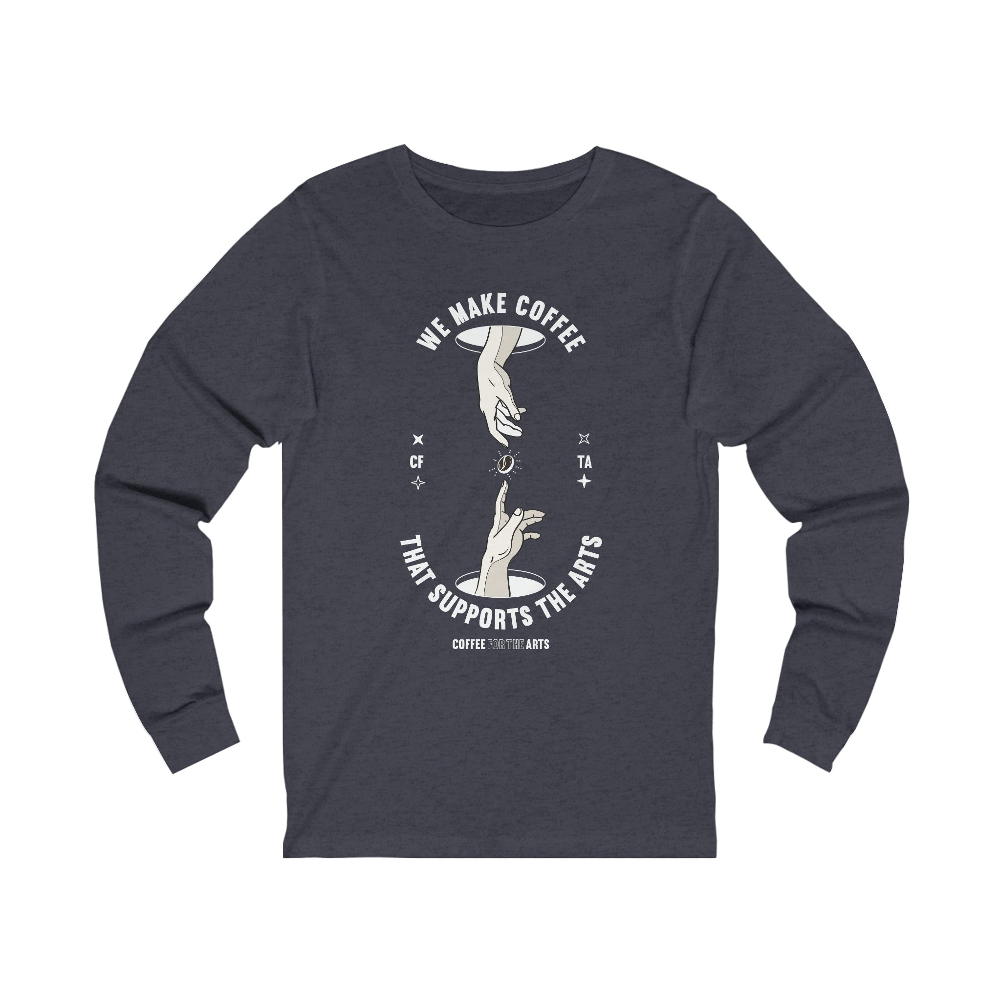 Long Sleeve T-Shirt | The Creation of Adam Coffee Edition | Unisex | Jersey