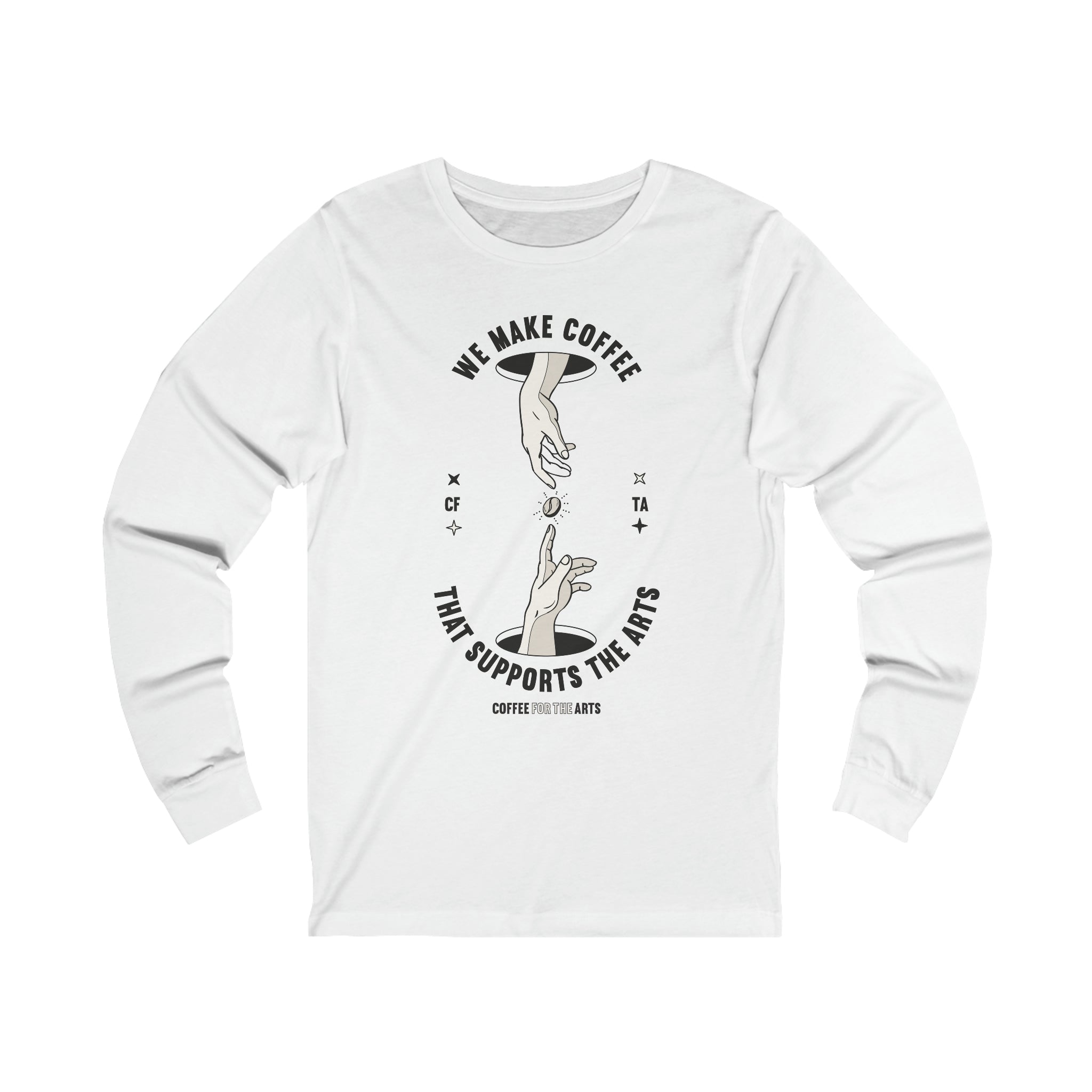 Long Sleeve T-Shirt | The Creation of Adam Coffee Edition | Unisex | Jersey