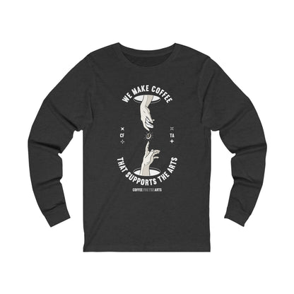 The Creation of Adam We Make Coffee Creation Unisex Jersey Long Sleeve Tee