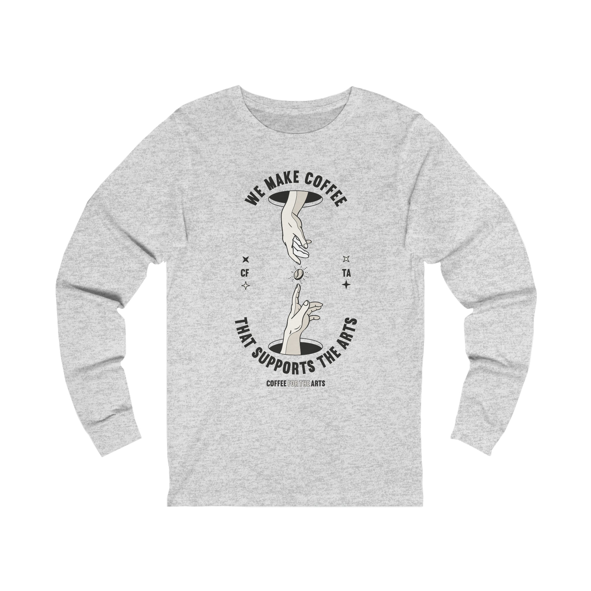 Long Sleeve T-Shirt | The Creation of Adam Coffee Edition | Unisex | Jersey