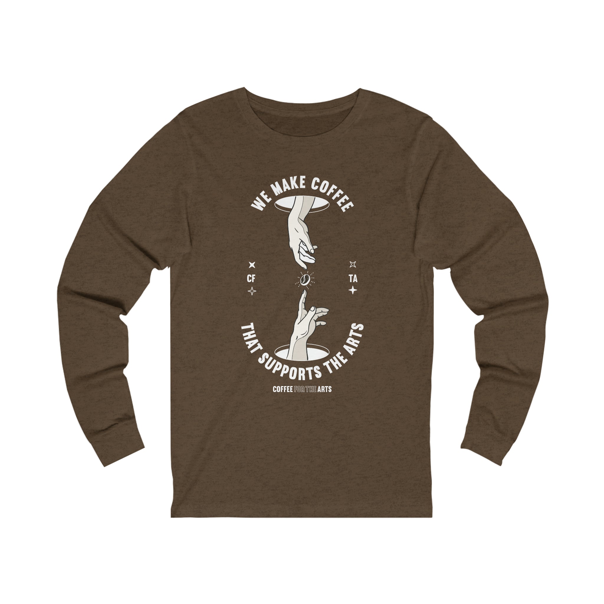 Long Sleeve T-Shirt | The Creation of Adam Coffee Edition | Unisex | Jersey