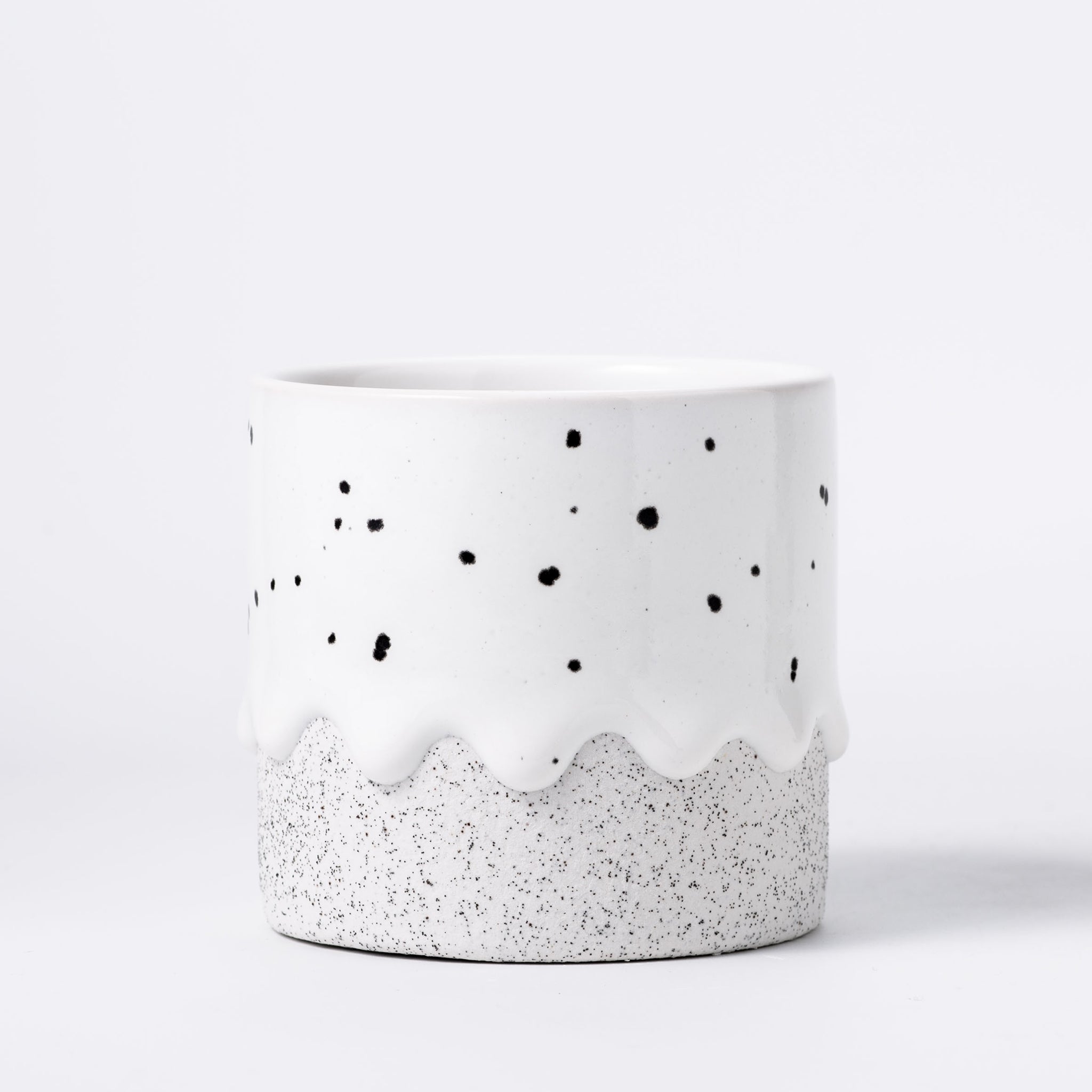 Handcrafted 10oz Ceramic Squat Cylinder Mug – Artisan Coffee Cup