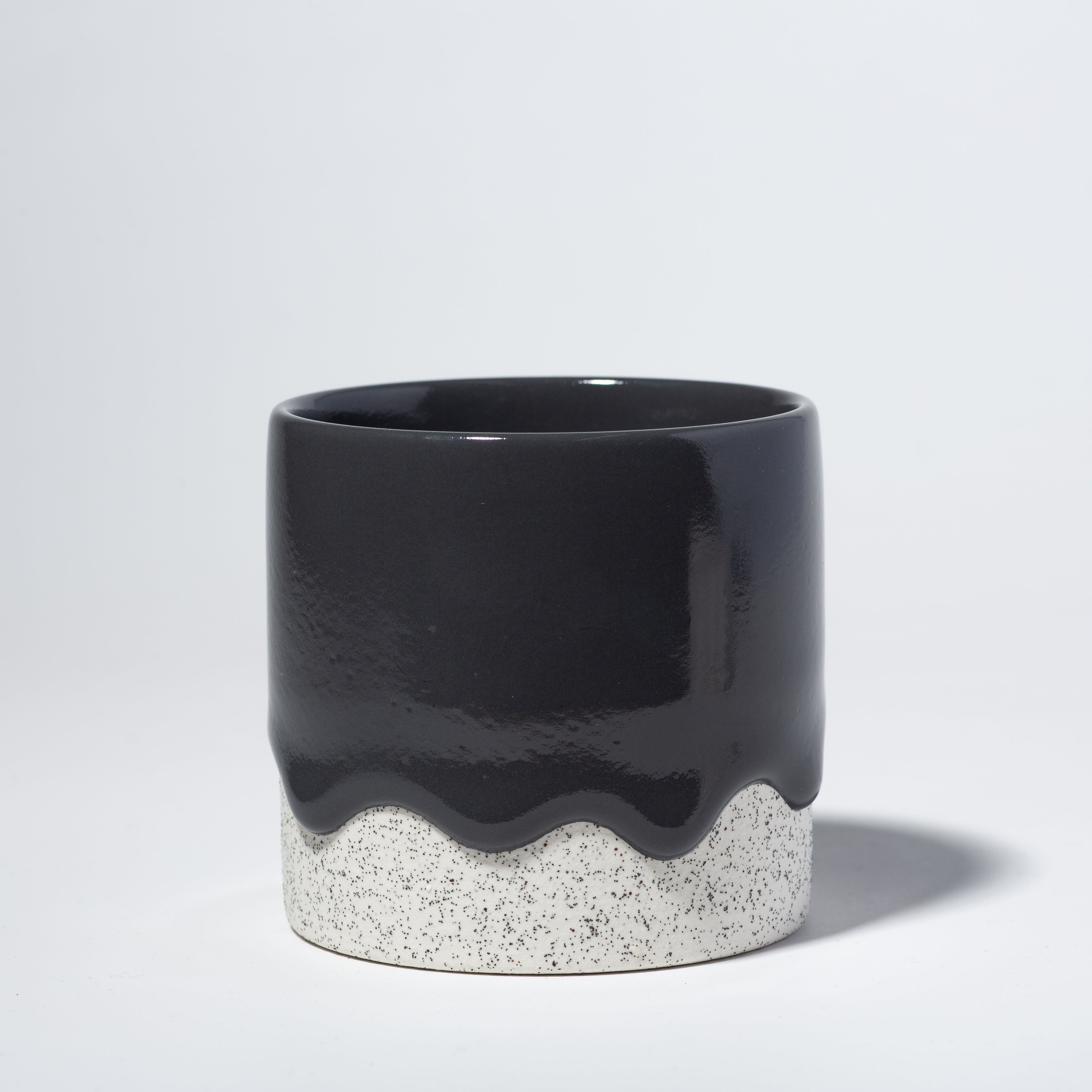 Handcrafted 10oz Ceramic Squat Cylinder Mug – Artisan Coffee Cup