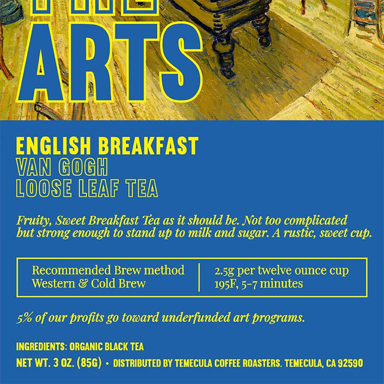 Organic English Breakfast Loose Leaf Tea / Van Gough