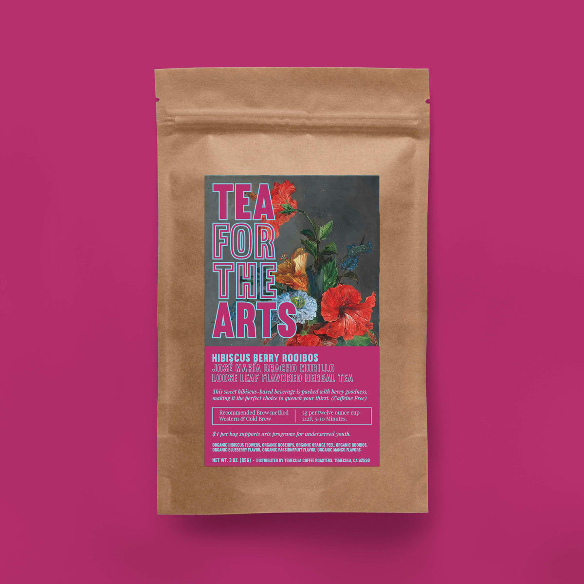 Hibiscus Berry Rooibos Tea | Loose Leaf Tea | Caffeine Free