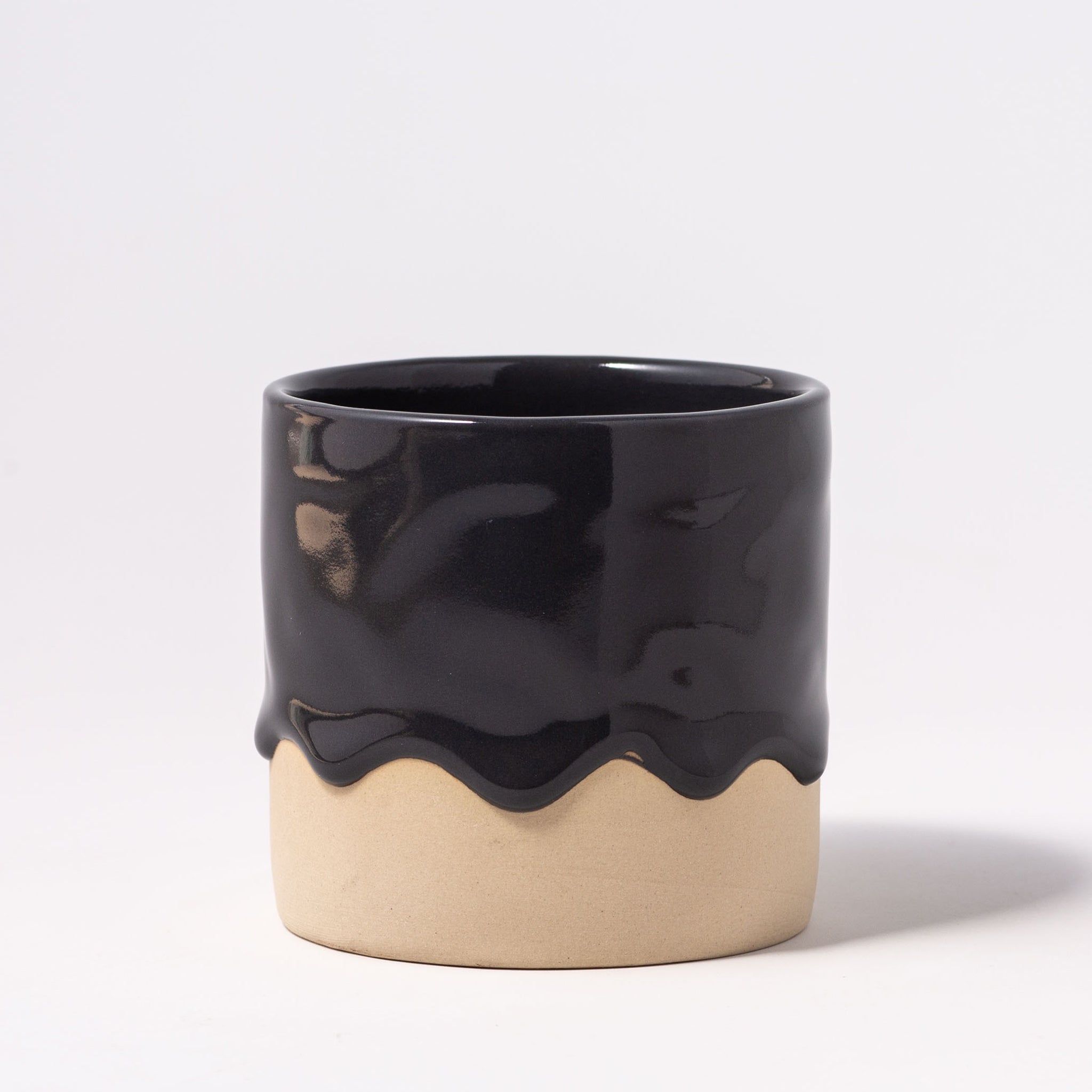 Handcrafted 10oz Ceramic Squat Cylinder Mug – Artisan Coffee Cup