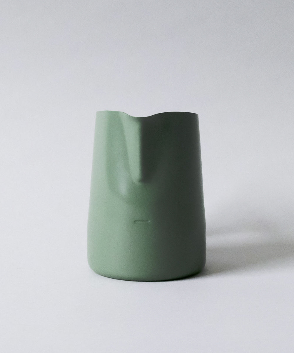 15oz SLOW POUR SUPPLY® x WPM Latte Art Pitcher with Wide Spout in Moss Green "ROWAN"