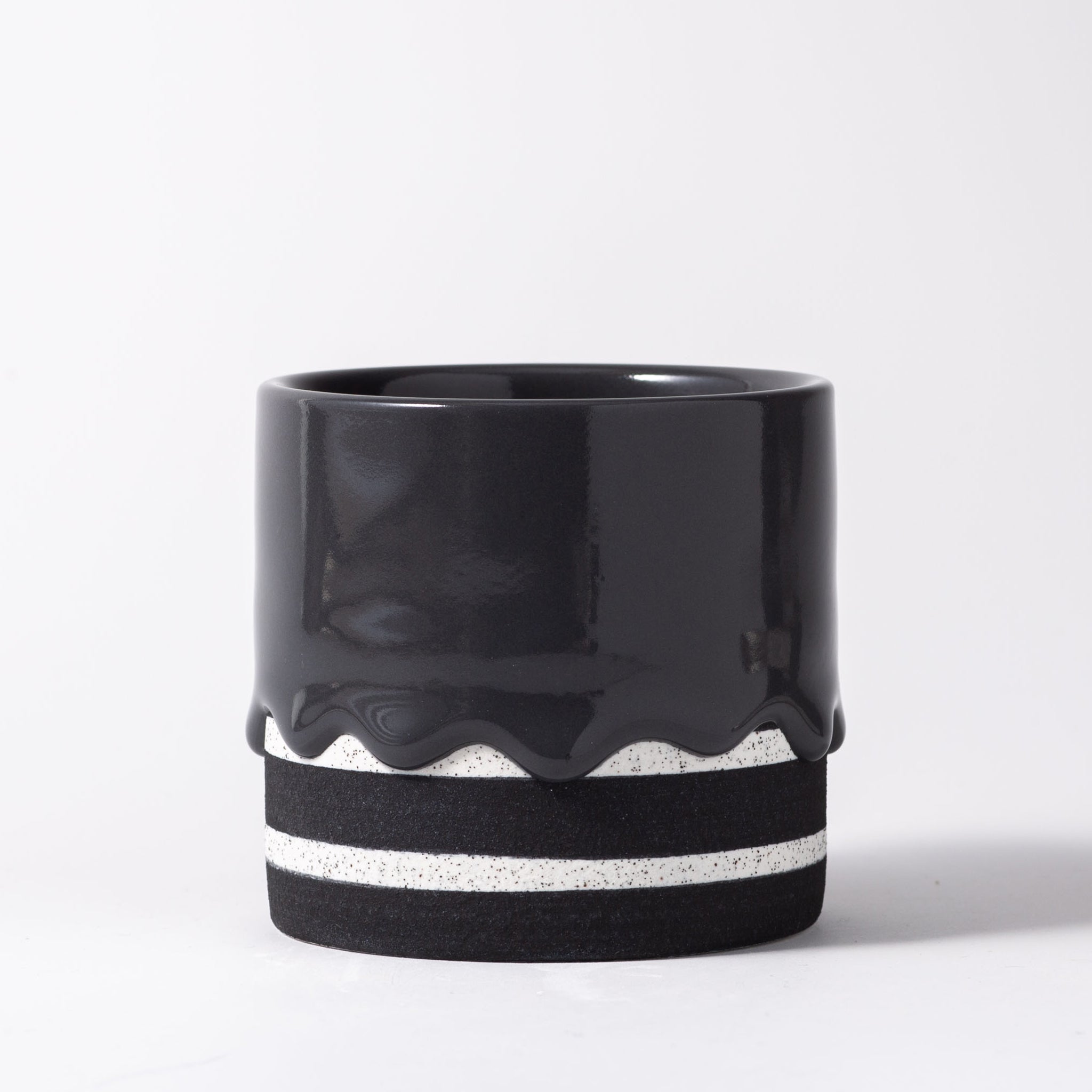 Handcrafted 10oz Ceramic Squat Cylinder Mug – Artisan Coffee Cup