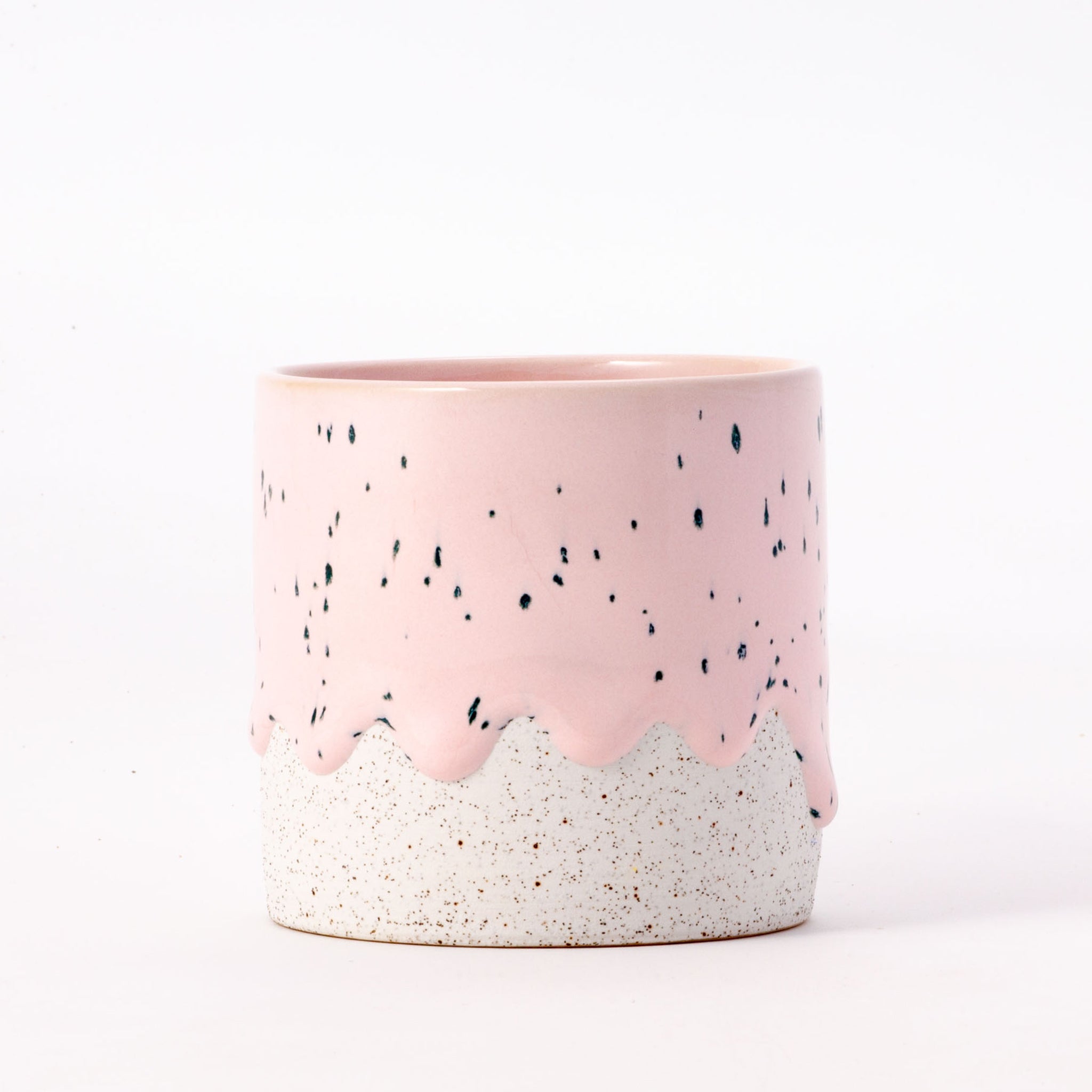 Handcrafted 10oz Ceramic Squat Cylinder Mug – Artisan Coffee Cup