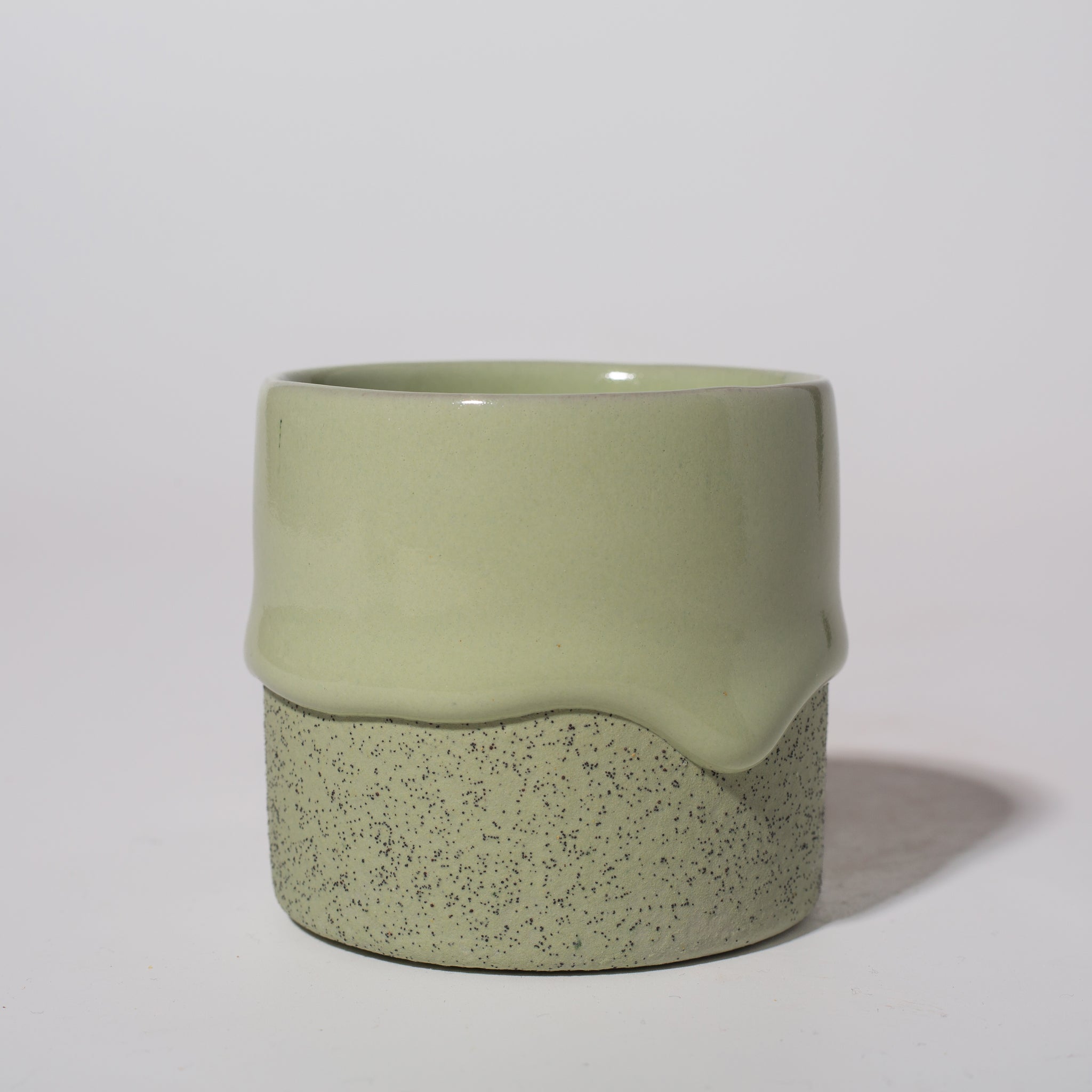 Handcrafted 10oz Ceramic Squat Cylinder Mug – Artisan Coffee Cup