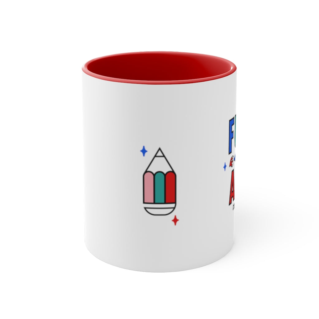 FUND THE ARTS - COLOR ACCENT MUG