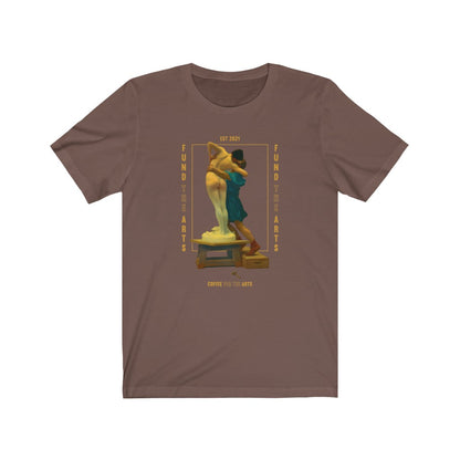 GALATEA-UNISEX-PREMIUM-TEE-t-shirt-coffee-for-the-arts-merch-gift-brown