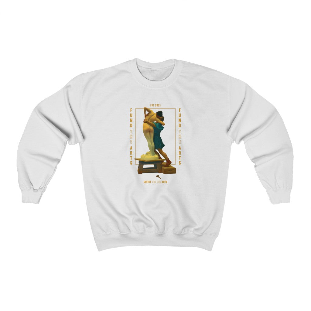 GALATEA-UNISEX-CREWNECK-SWEATSHIRT-coffee-for-the-arts-white