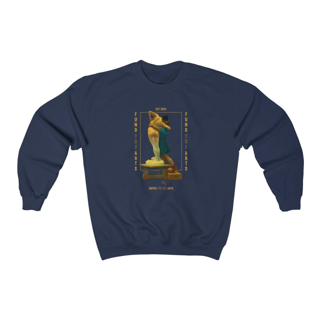 GALATEA-UNISEX-CREWNECK-SWEATSHIRT-coffee-for-the-arts-blue