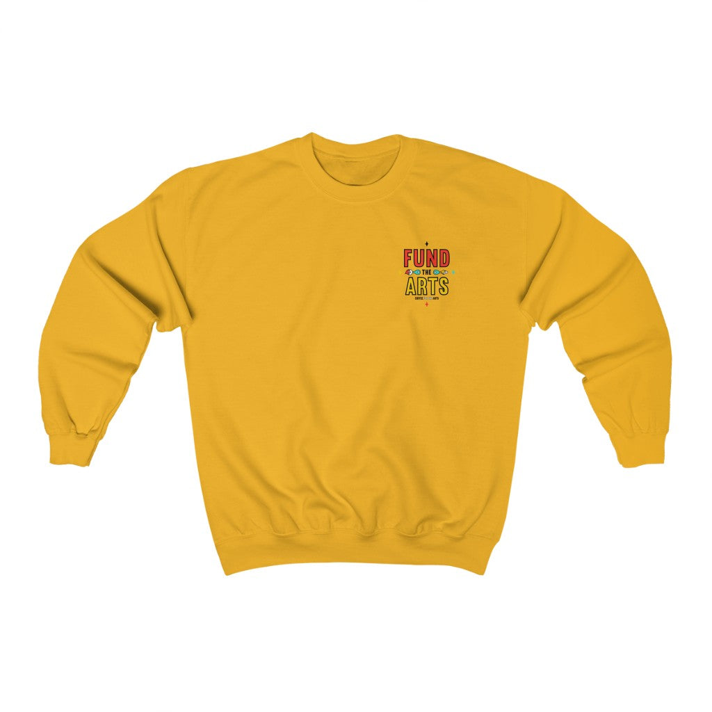 fund-the-arts-sweatshirts-best-gift-coffee-for-the-arts-yellow
