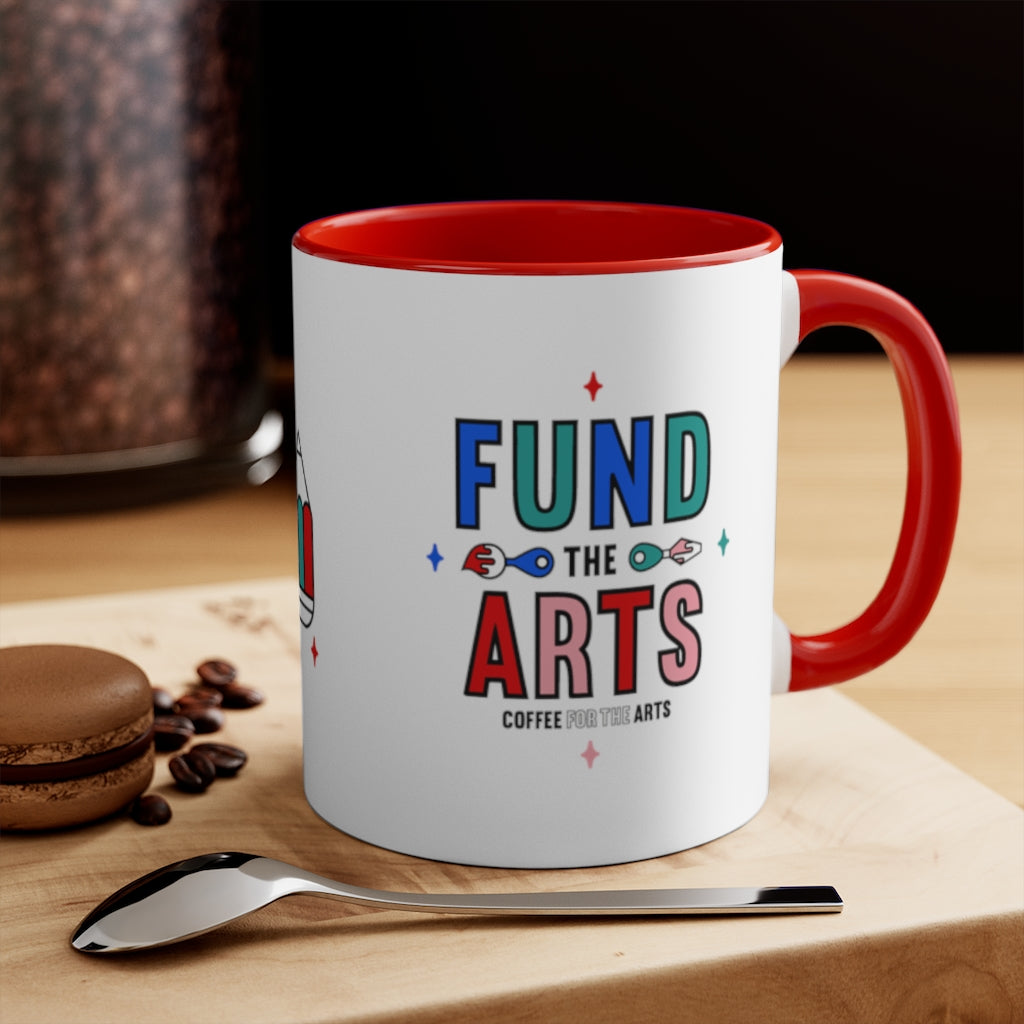 Coffee Mug | Color Accent | Fund The Arts | 11oz