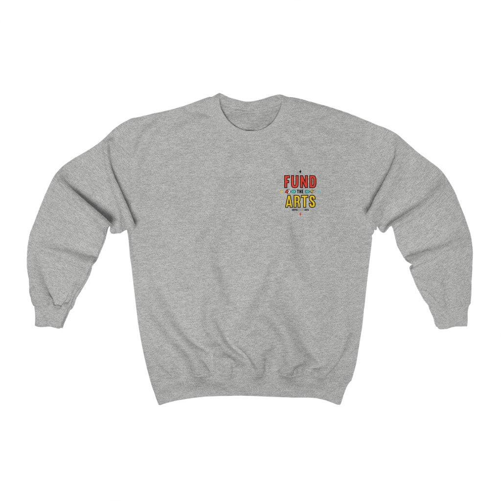 fund-the-arts-sweatshirts-best-gift-coffee-for-the-arts-grey